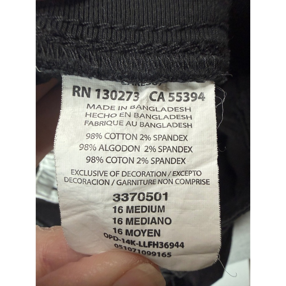 Lee Relaxed Fit Black Cargo Capris Womens 16 Medium Cotton Spandex 3370501 - Picture 8 of 10